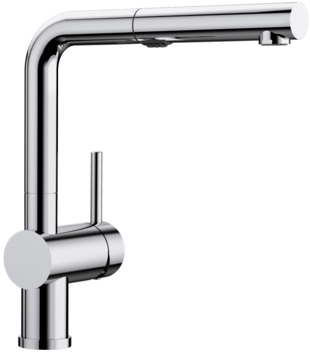 Blanco Linus S-Vario kitchen tap in galvanic chrome