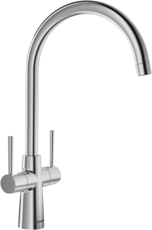 Blanco Max II kitchen tap in PVD steel