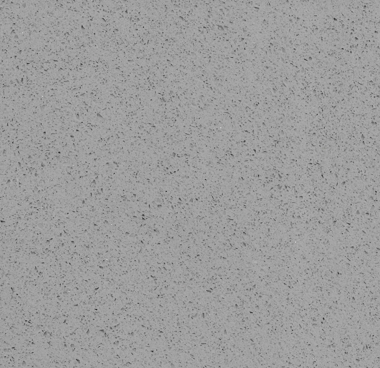 Close-up of a grey SEH Quartz worktop in Twinkle Grey