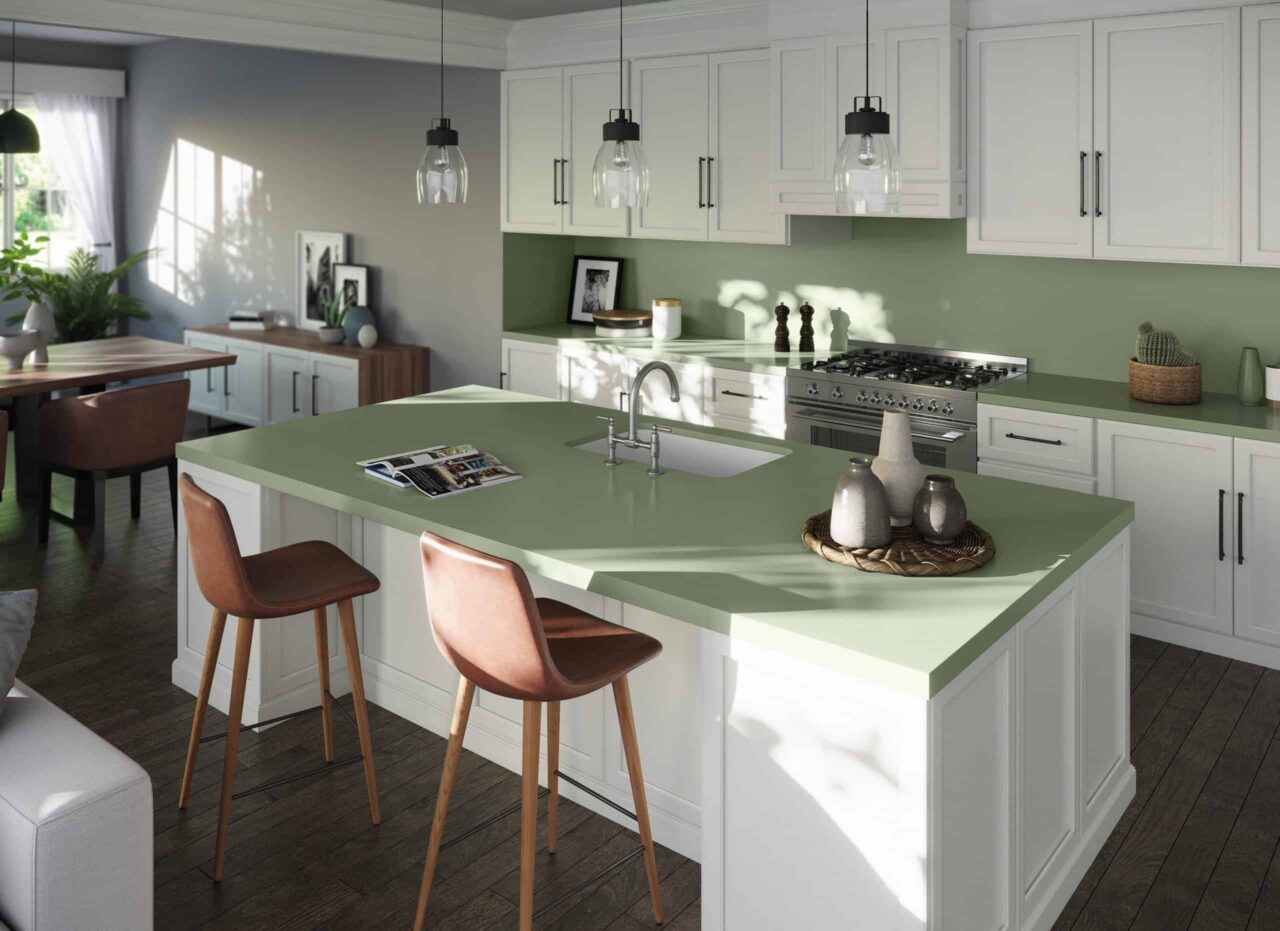 Eco-friendly worktops Cosentino Silestone® Posidonia Green