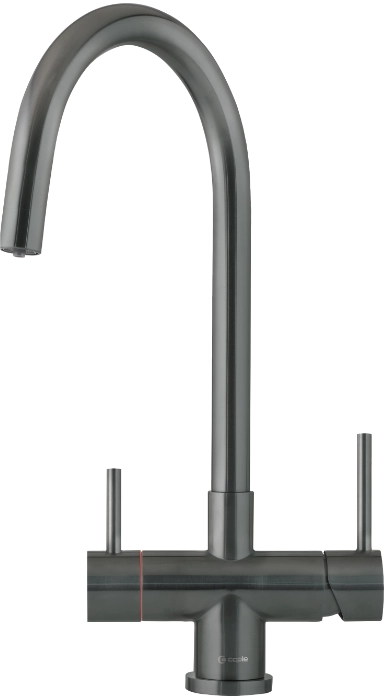 Caple Vapos 2 3-in-1 hot water tap in gunmetal