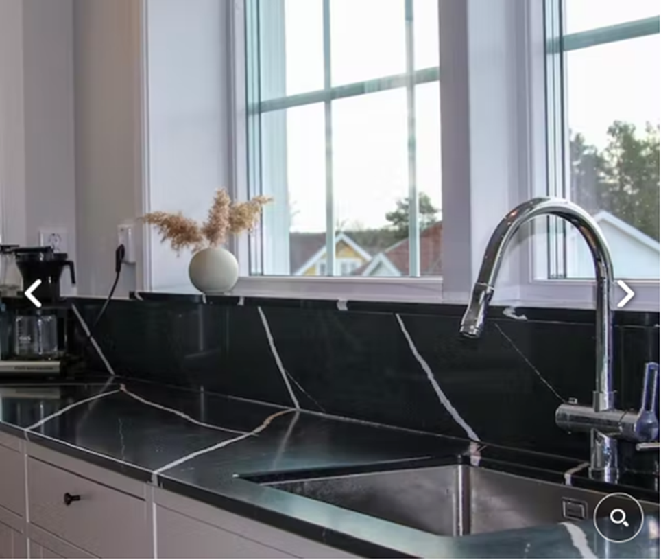 Kitchen with Neolith® worktops and undermount sink