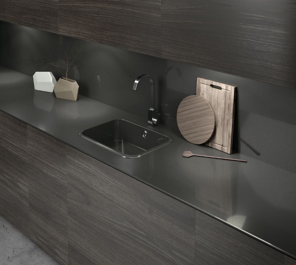 Kitchen with Silestone® worktops and Integrity sink